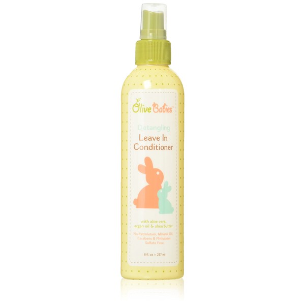 Olive Babies Hair Detangling Leave-in Conditioner Spray, 8 Ounce