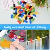 Pack of 50 Colourful Sock Clips for Washing Machine and
