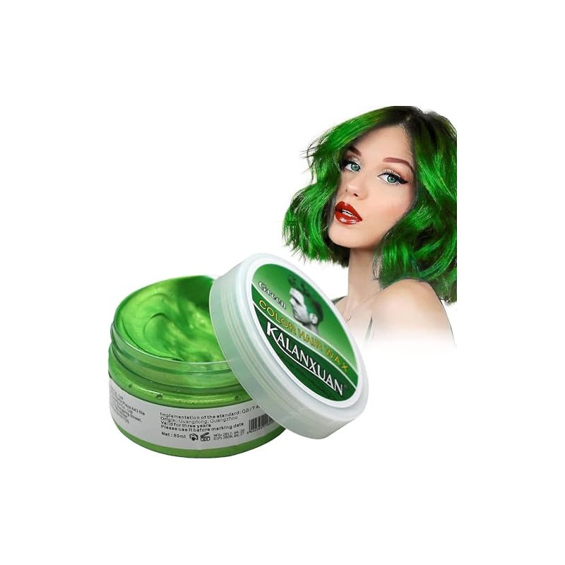 Cera para Pintar Cabello Kalanxuan Hair Wax Varios Colores (Verde)