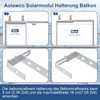 Aolawco Set of 2 Solar Balcony Power Station Brackets, Balcony