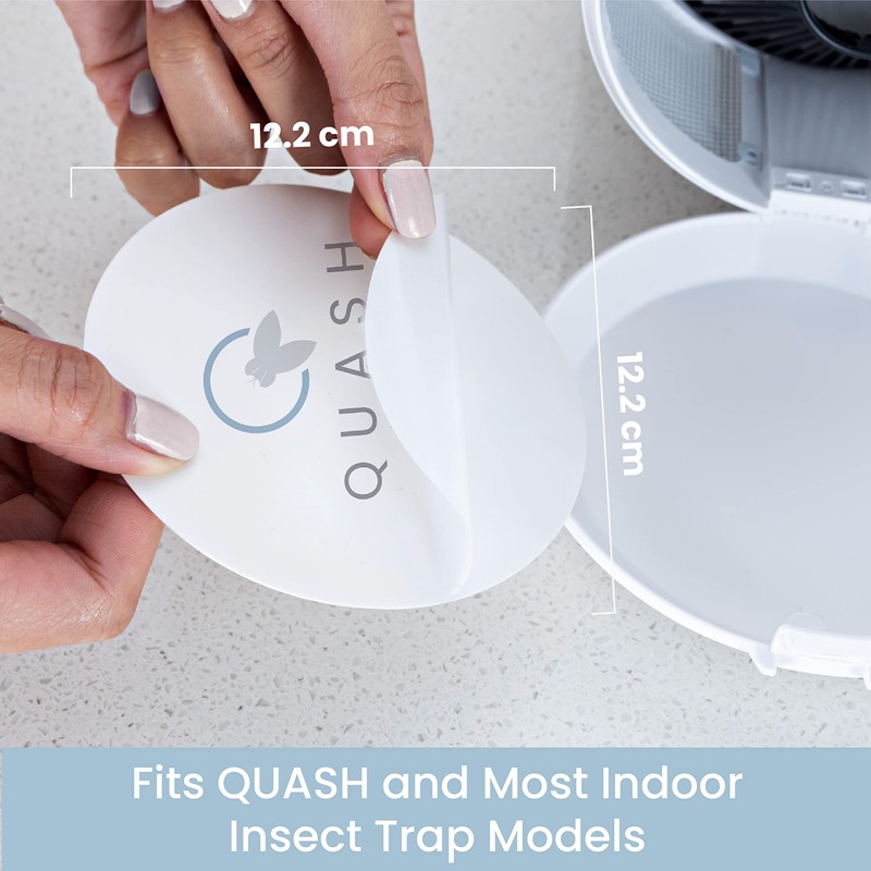 QUASH Indoor Fly Trap Sticky Glue Board Refills (10 Pack)