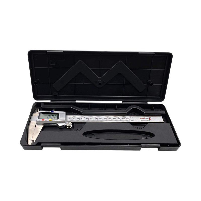 PAULIMOT Vernier Caliper Digital 0-200 mm Stainless Steel