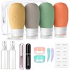 Juego de 14 Botellas De Viaje Silicona, Contenedor de Viaje