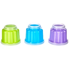 Ibili 756500 Set mit 6 Geleeformen (Blister), Kunststoff, mehrfarbig, 7,5 x 7,5 x 6,1 Zentimeter