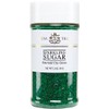 Pure Green Sparkling Sugar , Shimmery Sugar Sprinkles for Baking