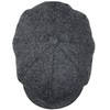 WEROR WEROR-321.1 Men's Flat Cap with Peak Cotton Lining, charcoal