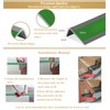 Stair Nosing 36in Anti-Slip Edge Protector, Waterproof Self-Adhesive Stair Edging