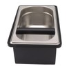 Tgoon Coffee Knock Box, Rubber Coffee Box with Removable Stainless