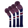 Knit Golf Wood Headcover Set of 4 for Driver Wood,