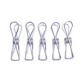 Bare & Co. - Stainless Steel SOFT SQUEEZE Pegs - 316 Marine Grade - SILVER (50 Pack)