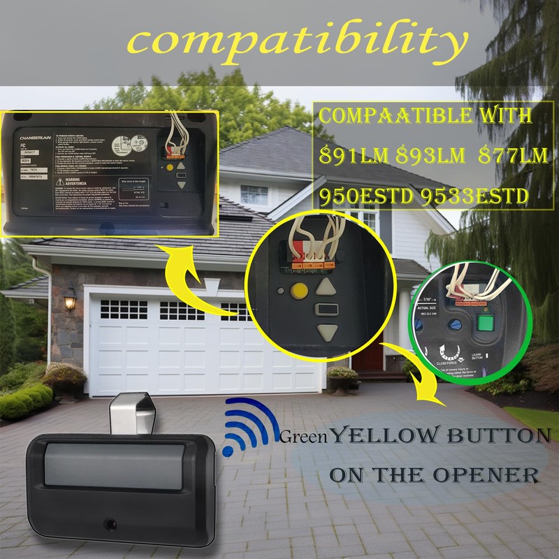 891LM Garage Door Opener Remote, for liftmaster/Chamberlain/Craftsman Garage Door Opener