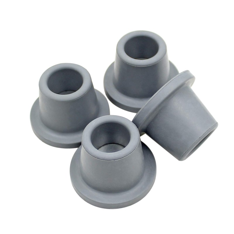 4Pcs 1" I.D Grey Replacement Feet Rubber Suction Cup Feet