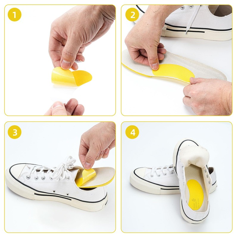 100pcs Shoe Deodorizing Stickers, Natural Shoe Odor Removal Stickers, Deodorizing
