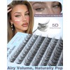 TOOCHUNAG Spider Lash Clusters Breeze Wispy Cluster Eyelash Extensions Fluffy