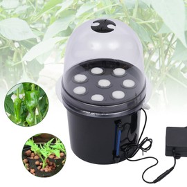 SHZICMY Hydroponic Box 8 Holes Hydroponic System Grow Kit Hydroponic Equipment Seedling Growing Hydroponics Seedling Box Earthless Fog Seedling Box Seedling & Cloning Station Machine