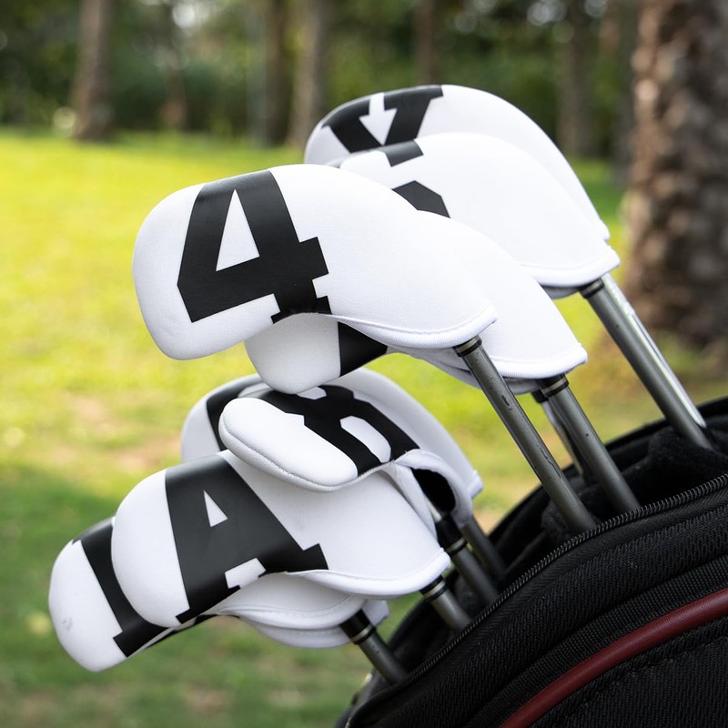Colorful Iron Head Cover Set Neoprene Material for Iron (Gray