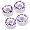 4Pcs 55x33mm PU Double Warped Skateboard Skate Skating Wheels Brush