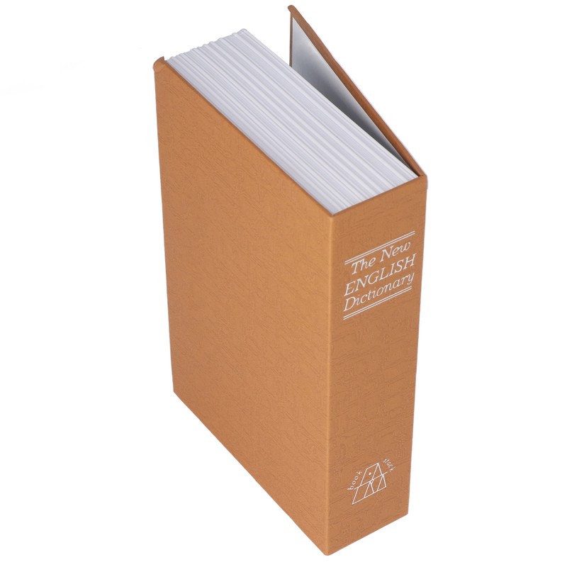 Book Safe Case Simulation Portable Safe Storage Box with Combination