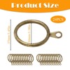 24 Brass Curtain Rings - Durable Metal Rings for Curtain