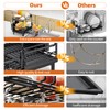 Urackify Dish Drying Rack - Extendable Dish Drainer, Large Dish