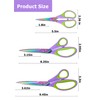 3 Pack Multipurpose Scissors Set with Titanium Blades and Comfort