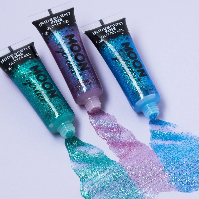 Iridescent Fine Face & Body Glitter Gel by Moon Glitter