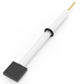 Labasics Graphite Foil Electrode, 15 x 15 x 3 mm Electrolysis Cell Electrode with PTFE Body, Compatible with Labasics Electrolysis Cell