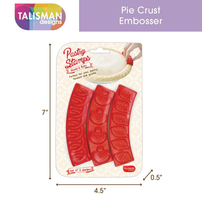 Talisman Designs Pastry Stamps | Set of 3 | Pie