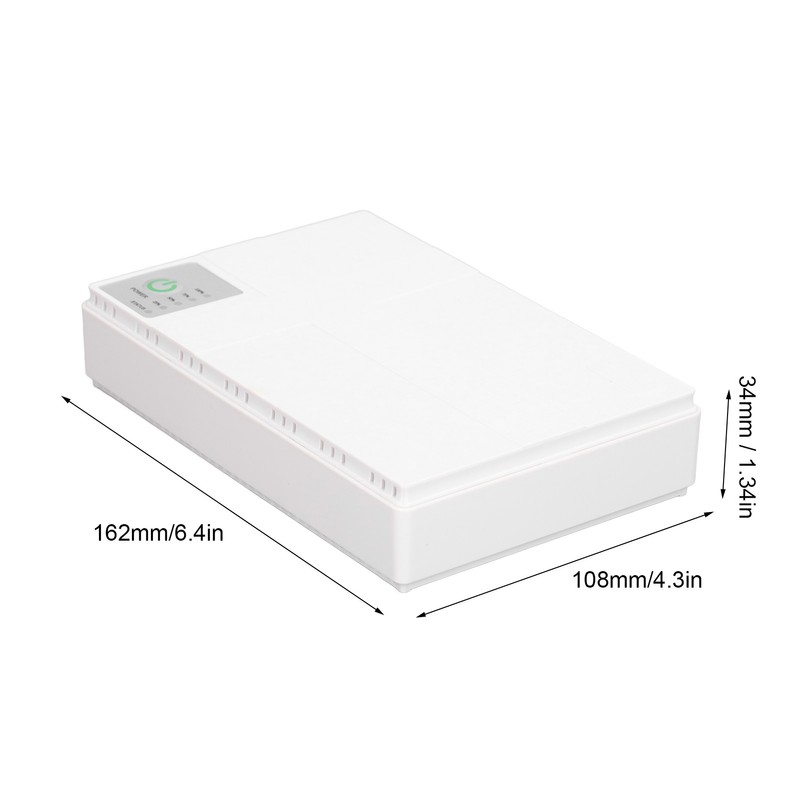 Mini UPS Battery Backup 10400mAh 5V 9V 12V POE 15V