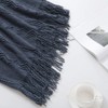 BOURINA Textured Solid Soft Sofa Throw Couch Cover Knitted Decorative