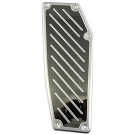 BRIGHTZ Corolla Cloth 10 11 15 Stainless Steel Footrest Cover, Satin Silver [PEDAL-012] ZSG10 ZVG11 ZVG15