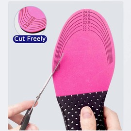 Height Increase Insoles, Height Increase Shoes Insole, Increase Shoe Insoles, Breathable Non-Slip Shoe Lift Inserts, Shock Absorption, Comfortable Height Increase Insole (Pink EU (34-40), 3 cm)