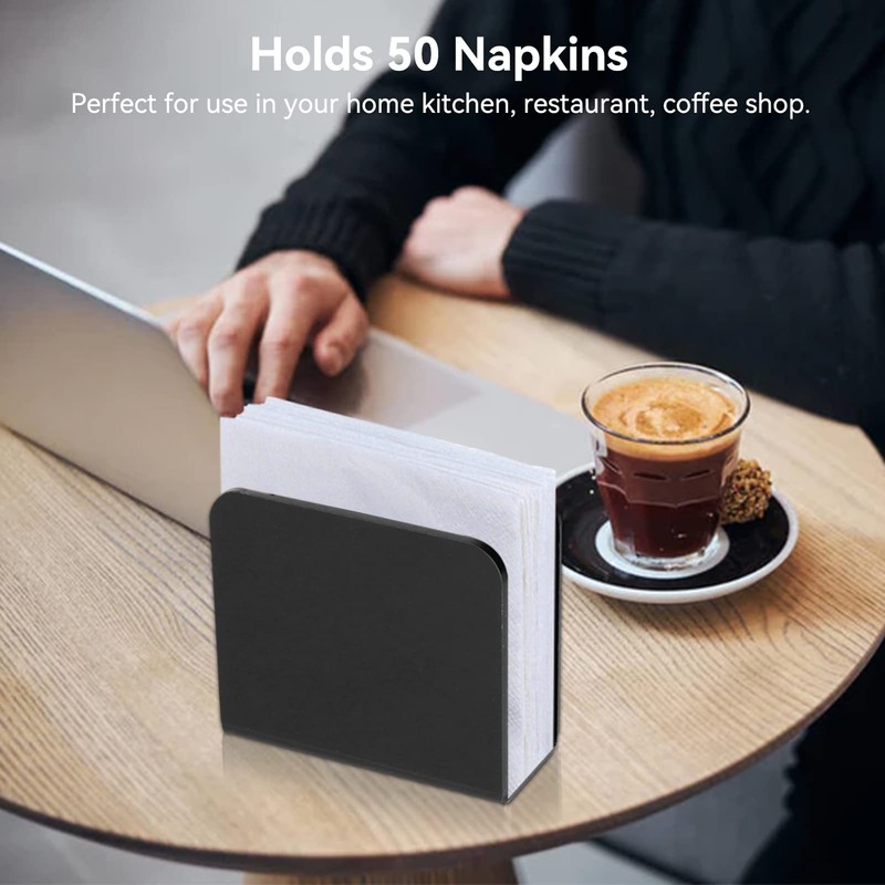 Napkin Holder for Table, Black Napkin Holder, Napkin Stand for