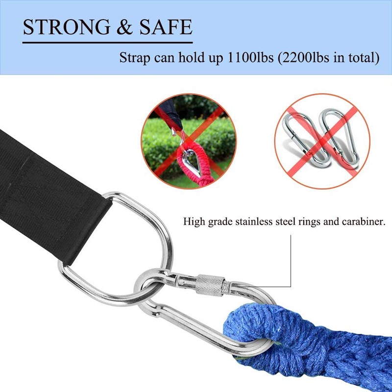 Tree Swing Straps Kit (Set of 2), EKVINOR Hanging Tree