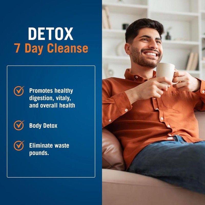 The Cleaner Detox, 52 Capsules, Powerful 7-Day Men Formula, Complete