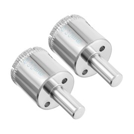 CoCud Diamond Drill Bits, 30mm Cutting Diameter, Nickel-plated Coating Diamond Core Drill Hole Saws - (Applications: for Glass Precision Drilling Bits Tools), 2-Pieces