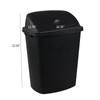 Xyskin 4-Pack 10 Gallon Trash Can, Plastic Swing Top Kitchen