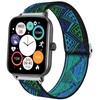 Sahouden Compatible with NZKEEYZI Smartwatch Band, Stretch Elastics Nylon Adjustable