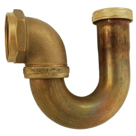 Brass L.A. Pattern Sink Trap Connection and L.A. Code Sink Trap, 1 1/2" Tube
