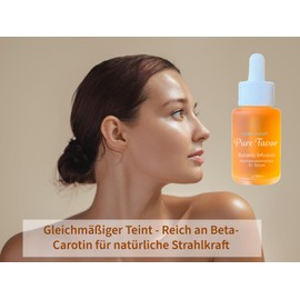 Favor Botanic Öl Serum – Gesichtsöl für Gua Sha mit Botanic Infusion – Anti Falten & Anti Aging Face Oil – Ayurveda Gesichtsöle mit Karottenöl, Zitronenextrakt, für trockene & reife Haut