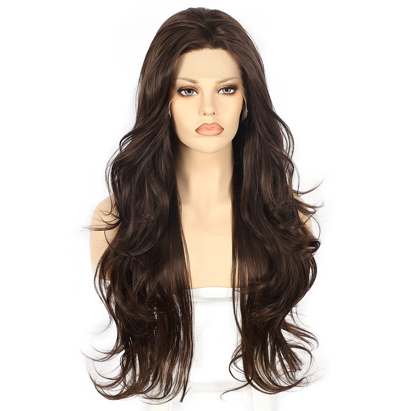 BABEHERS Brown Lace Front Wig 13x3 Synthetic Lace Front Wig