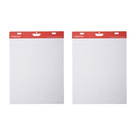 Universal 35603 Self Stick Easel Pads, Unruled, 25 x 30, White, 30-Sheet Pads (Case of 2 Pads)