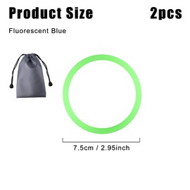 2pcs Patellar Tendon Support Strap Knee Band, Silicone Patella Knee Brace Elastic Knee Pain Strap for Basketball Running Hiking Jumpers Soccer Volleyball Sports (Fluorescent Green)