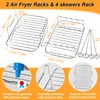 BYKITCHEN Air Fryer Racks for Ninja Dual, 2pcs Dehydrator Rack