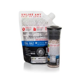 Redmond Real Sea Salt - Natural Unrefined Organic Gluten Free, Coarse Salt with Coarse Grinder (Original Bundle)