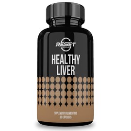 Healthy Liver - 90 capsulas | Con Solarplast®, Hoja de Alcachofa, Hoja de Diente de León, Semillas de Cardo, Milk Thistle | Hecho en USA - Bienestar | Suplementos Alimenticios | RESET NUTRITION