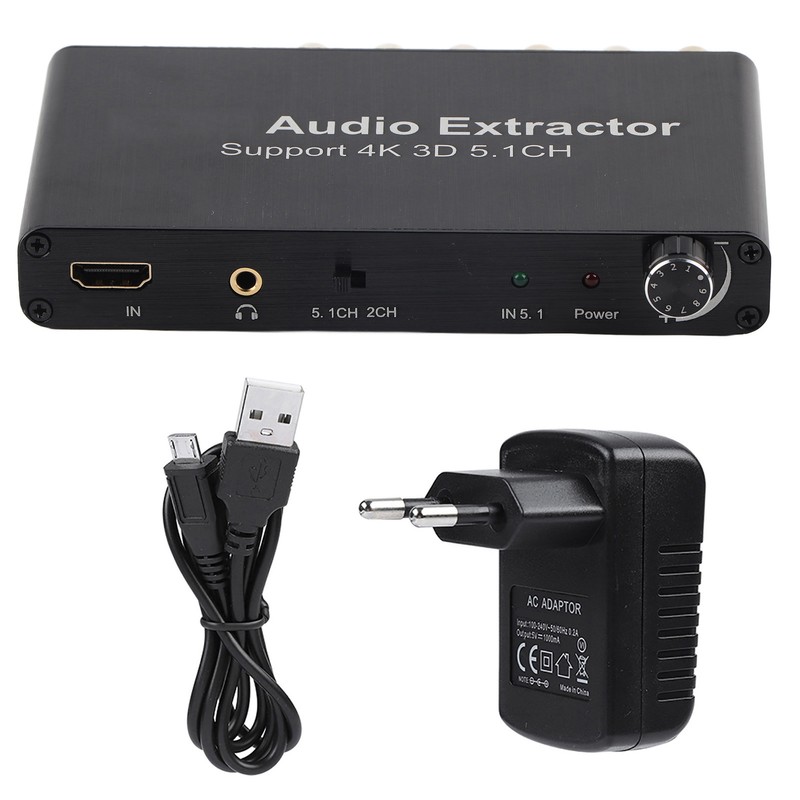 4K 3D HDMI 5.1 Channel HDMI Audio Extractor Converter