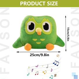ZPSCXQ Duolingo Plush, Duolingo Plush Owl, Stuffed Cartoon Owl, Stuffed Toy Soft, Animal Cute Toy Suitable for Home Decoration Childrens Birthday Gift, Dobby Teddy