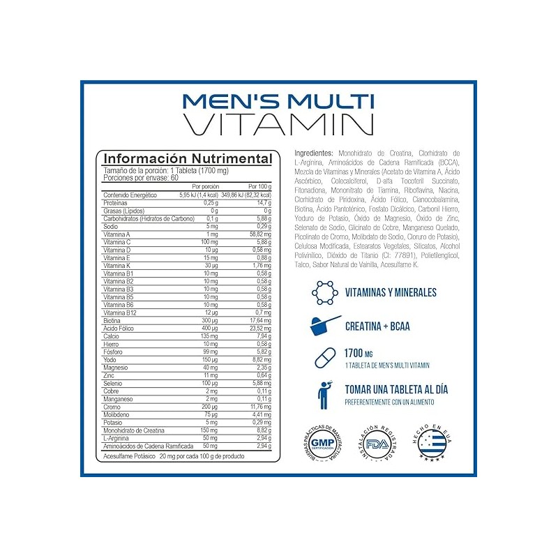 FORZAGEN Essentials | Hecho en EUA | Men's Multivitamin -