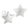Vinani OIZ Small Brushed Star Stud Earrings 925 Sterling Silver,